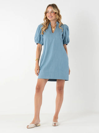 Hampton Mini Dress in Denim