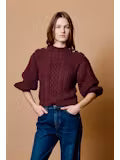 Paulette Sweater in Brown Stone