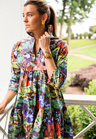 Pippa Long Dress in Foxhall