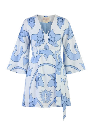 Kennedy Dress in Monaco Celeste