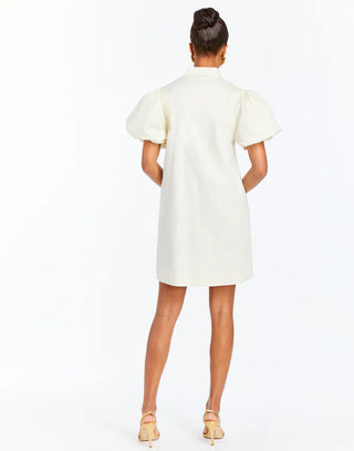 Elliana Mini Dress in Palm Ivory