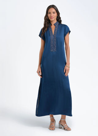 Meg Caftan in Indigo