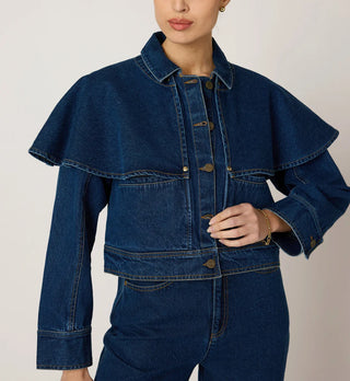 Clarke Jacket in Dark Denim