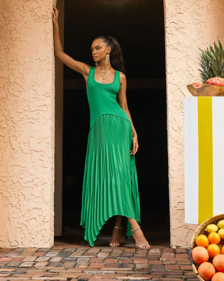 Davinia Dress in Bright Palm