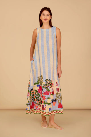 Dani Dress in Village Stripes