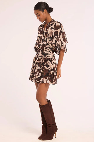 Ana Dress in Chocolate Swirl