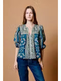 Imogen Top in Fioren Print