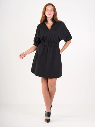 Palmer Dress in Black Ponte