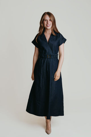 Aly Dress in Denim