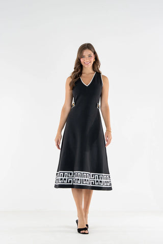 Cleo Dress in Black Forest