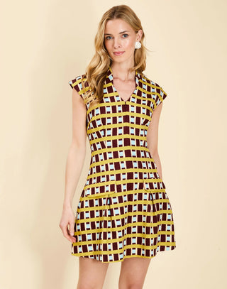 Tianna Mini Dress in Morning Gingham