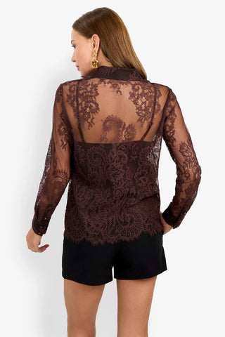 Cassiah Top in Chocolate