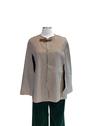 Brandy Check Cape in Iced Coffee