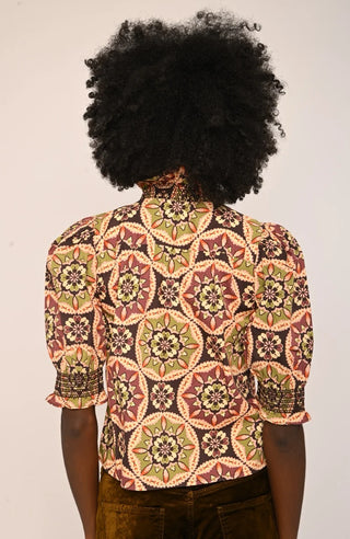 Zuri Top in Letters to Hattie Medallion