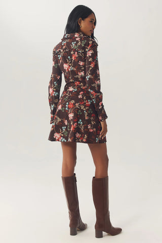 Reney Dress in Brown/Multi