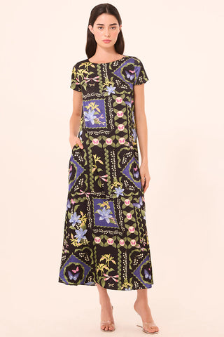 Calliope Dress in Patchwork Butterfly