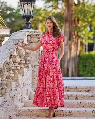 Mirabella Dress in Imperial Garden Peony/Gold