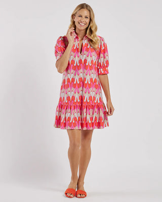 Tierney Dress in Paradise Ikat Peony