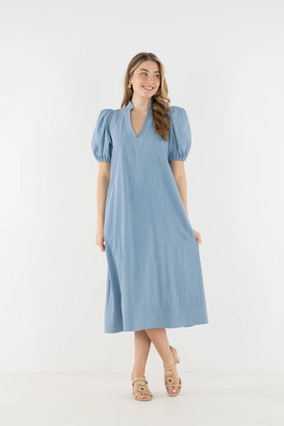 Hampton Dress in Denim
