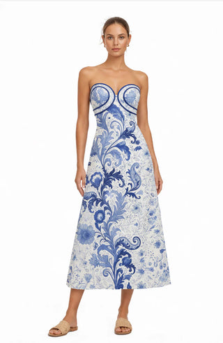 Hayden Midi in Blue Wave