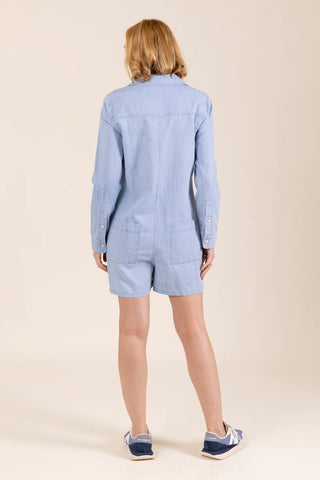 Fulton Romper in Denim