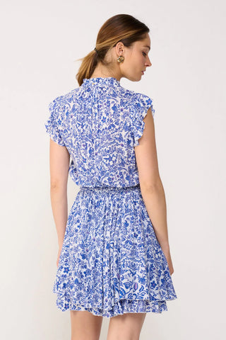 Callie Dress in Blue Tiare