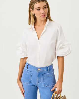 The Flower Lilly Shirt in Resort White