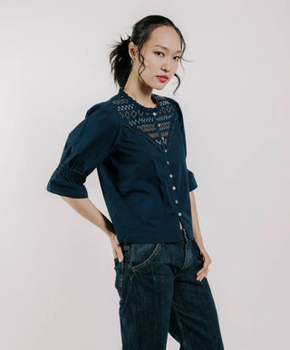Sophie Top in Pagent Blue