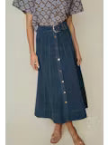 Silvie Skirt in Dark Denim