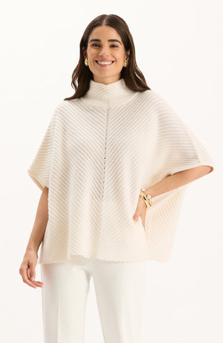 Lucia Cashmere Capelet in Ivory