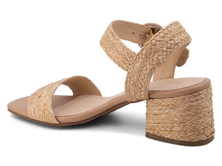 Dianna Heel in Toast Raffia