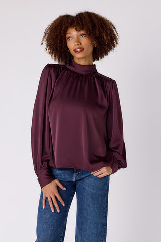 Cosette Blouse in Raisin
