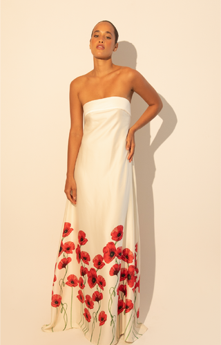 Beatriz Maxi in Poppy Garden Red