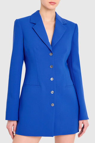 Peralta Blazer Romper in Bright Blue