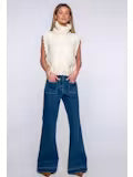 Heather Convertible Sweater in Ivory