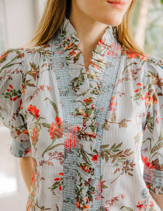 Zuri Top in Battersea Floral