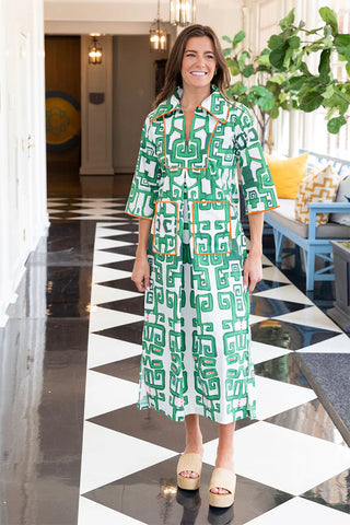 Cassidy Long Dress in Greek Heiress