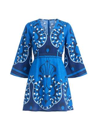 Kennedy Dress in Harbor Azure