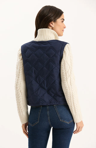 Andie Jacket in Mid Navy