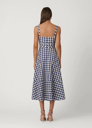 Kaydence Dress in Navy/Optic