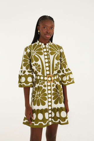 Palermo Green Mini Dress