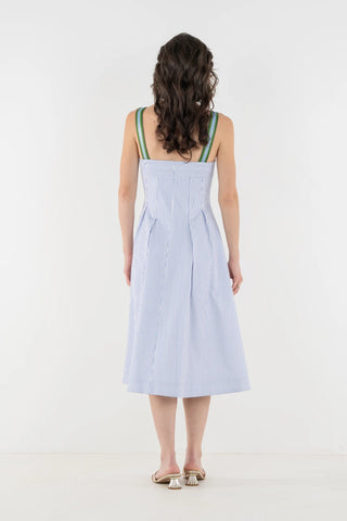Constance Midi in Grapemist Stripe