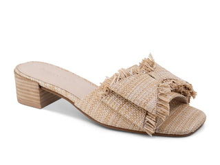 Chip Slide in Natural Raffia