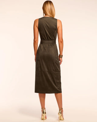 Marcia Dress in Deep Olive