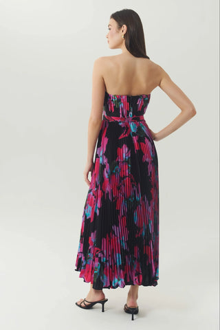 Merrick Dress in Black/Pink