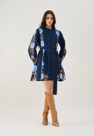 Nella Dress in Harvest Navy