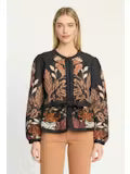 Ember Reversible Jacket in Crouching Cheetah Black