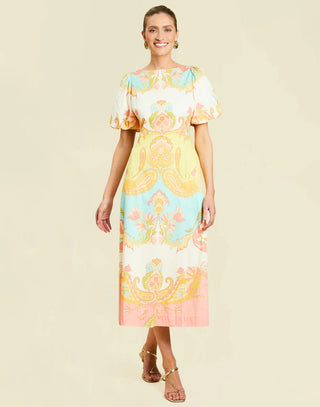 Pippa Midi Dress in Venetian Paisley