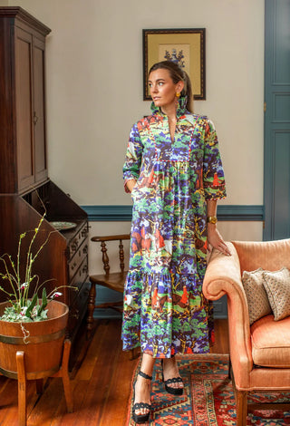 Pippa Long Dress in Foxhall
