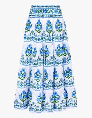 Rah Rah Skirt in Lapis Meadow
